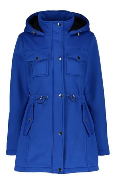 Big Chill Royal Blue Sherpa Hooded Anorak - Picture 1 of 9